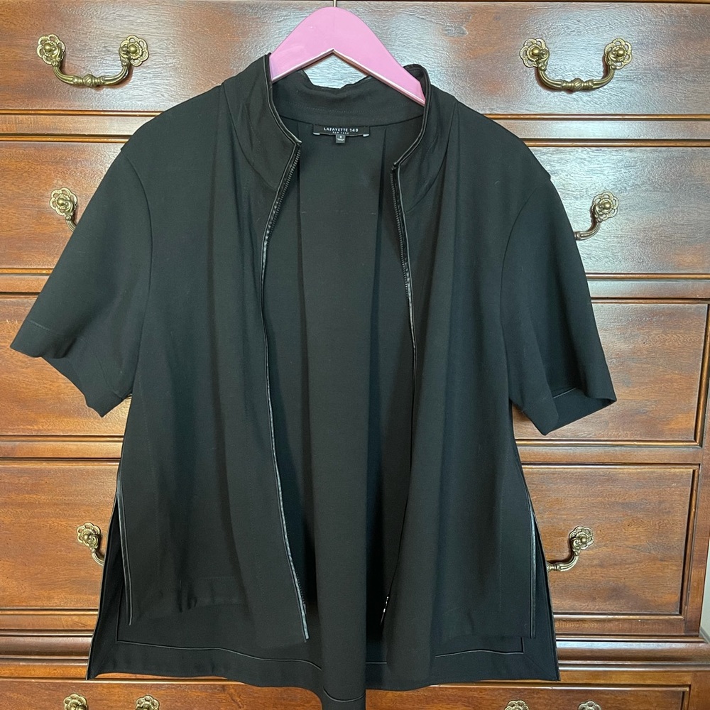Lafayette 148 Short Sleeve Swing Jacket